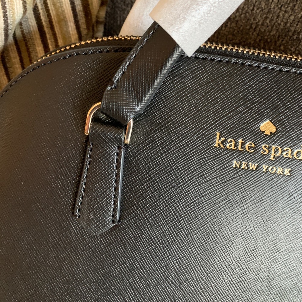 Authentic KATE SPADE leather top zip satchel/crossbody - Picture 8 of 14
